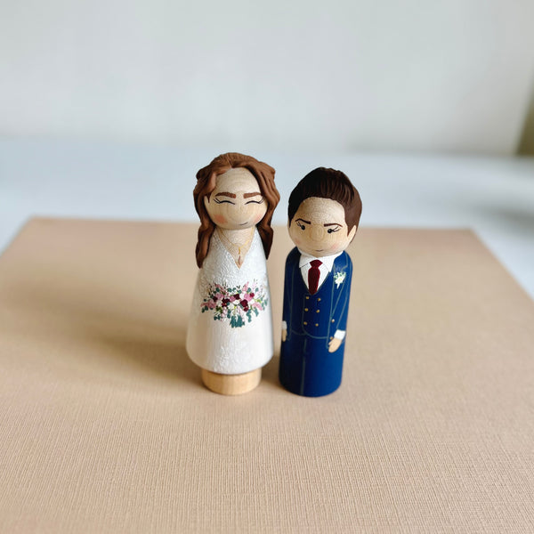 Custom Wedding Peg Dolls