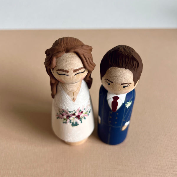 Custom Wedding Peg Dolls