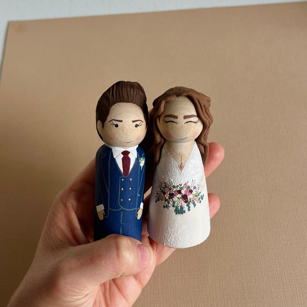 Custom Wedding Peg Dolls