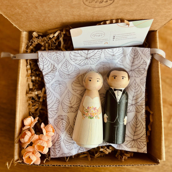 Custom Wedding Peg Dolls