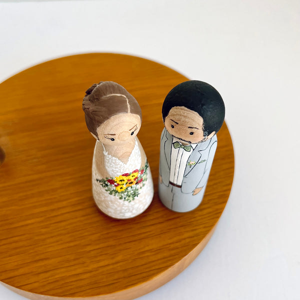 Custom Wedding Peg Dolls