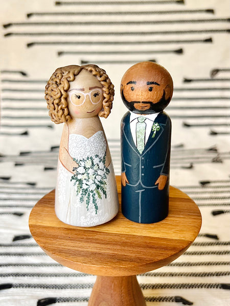 Custom Wedding Peg Dolls