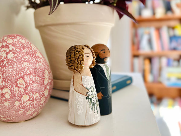Custom Wedding Peg Dolls