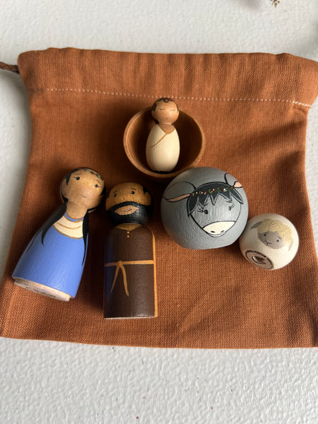 Holy Family with Animals Nativity