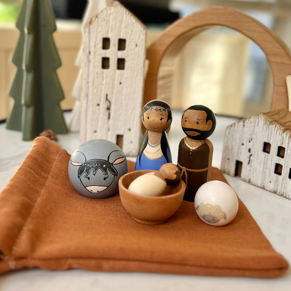 Holy Family with Animals Nativity