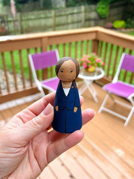 Kamala Harris Peg Doll