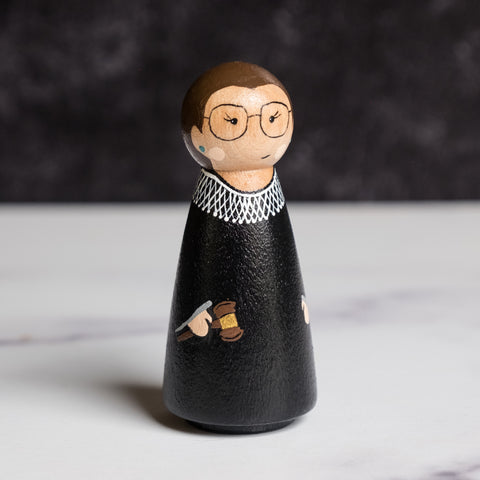 Ruth Bader Ginsburg Peg Doll